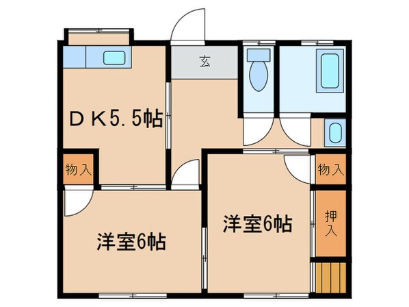 栗原アパートの物件間取画像